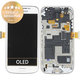 Samsung Galaxy S4 Mini i9195 - Écran LCD + Ecran Tactile + Cadre (White Frost) - GH97-14766B Genuine Service Pack
