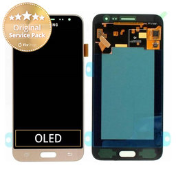 Samsung Galaxy J3 J320F (2016) - Écran LCD + Écran Tactile (Gold) - GH97-18414B, GH97-18748B Genuine Service Pack