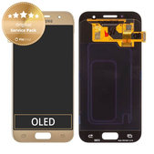 Samsung Galaxy A3 A320F (2017) - Écran LCD + Écran Tactile (Gold Sand) - GH97-19732B, GH97-19753B Genuine Service Pack