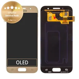 Samsung Galaxy A3 A320F (2017) - Écran LCD + Écran Tactile (Gold Sand) - GH97-19732B, GH97-19753B Genuine Service Pack