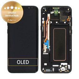 Samsung Galaxy S8 Plus G955F - Écran LCD + Ecran Tactile + Cadre (Noir Minuit) - GH97-20470A, GH97-20564A, GH97-20565A Genuine Service Pack