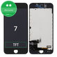 Écran pour iPhone 7, Black, Tactile avec cadre
