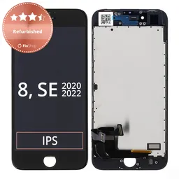 Apple iPhone 8, SE (2020), SE (2022) - Écran LCD + Écran Tactile + Cadre (Noir) Refurbished