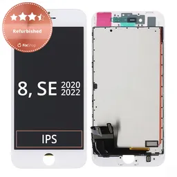 Apple iPhone 8, SE (2020), SE (2022) - Écran LCD + Écran Tactile + Cadre (Blanc) Refurbished