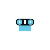 LG G6 H870 - Adhésif sous la Vitre de la Caméra Arrière - MJN70094201 Genuine Service Pack