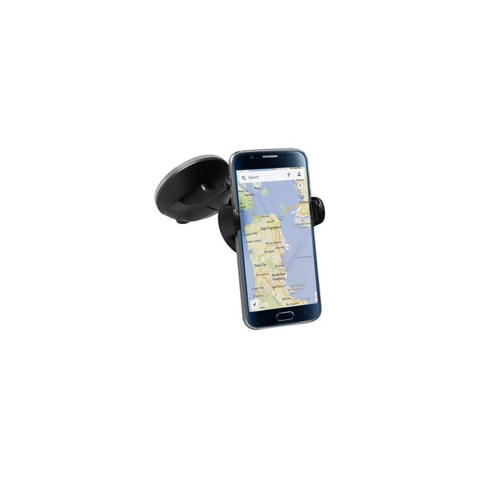 SBS - Support voiture universel ONE TOUCH s Ventouse, noir