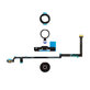 Apple iPad Air - Bouton Home + Câble Flex + Support + Cercle Plastique + Joint (Noir)