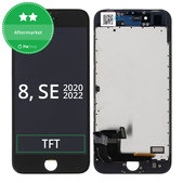 Écran pour iPhone 8, SE (2020), SE (2022), Black, Tactile avec cadre