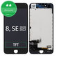 Écran pour iPhone 8, SE (2020), SE (2022), Black, Tactile avec cadre
