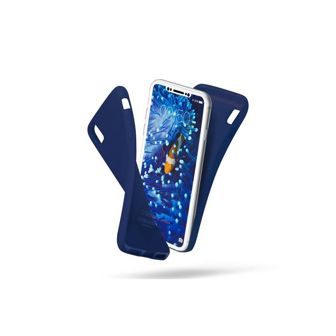 SBS - Polo Étui pour iPhone X, bleu