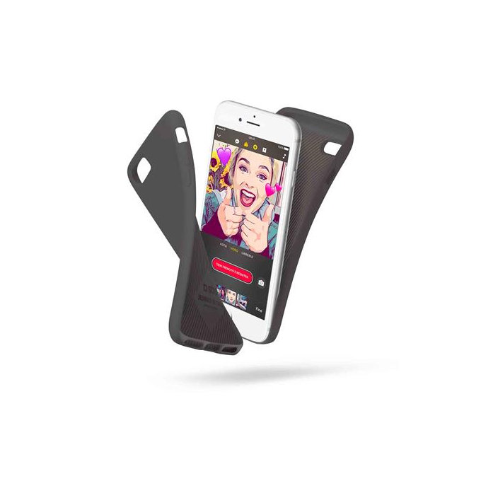 SBS - Étui Polo pour iPhone 6, 6s, 7, 8, SE 2020 & SE 2022, noir