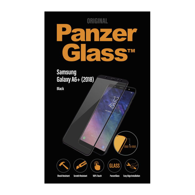 PanzerGlass - Verre Trempé pour Samsung Galaxy A6+ (2018) noir
