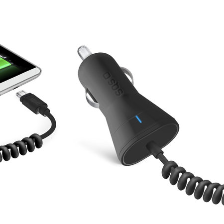 SBS - Chargeur de voiture Micro-USB, noir