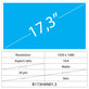 17,3 LCD Fin Mat 30 broches Full HD