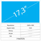 17,3 LCD Gras Brillant 30 broches HD+