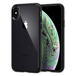 Spigen - Coque Ultra Hybride pour iPhone X & XS, Noir Mat