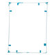 Apple iPad 3, iPad 4 - Cadre en plastique sous écran tactile (Blanc)
