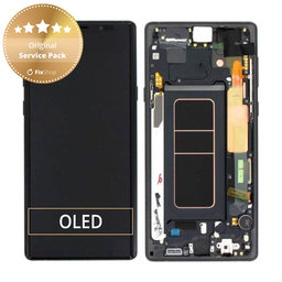 Samsung Galaxy Note 9 N960U - Écran LCD + Ecran Tactile + Cadre (Noir Minuit) - GH97-22269A, GH97-23737A, GH97-22270A Genuine Service Pack