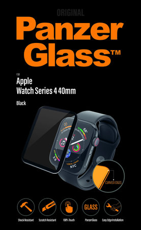 PanzerGlass - Verre trempé pour Apple Watch Series 4, 5, 6, SE (1ère génération) et SE (2ème génération) 40 mm, transparent