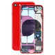 Apple iPhone 8 - Petites pièces du boîtier arrière (rouge)