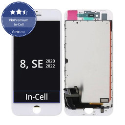 Apple iPhone 8, SE (2020), SE (2022) - Écran LCD + Écran tactile + Cadre (Blanc) In-Cell FixPremium