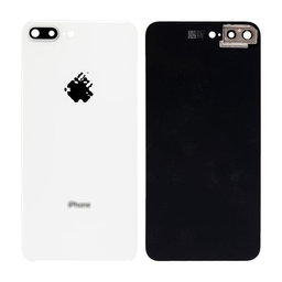 Apple iPhone 8 Plus - Verre du boîtier arrière + support d'appareil photo (argent)