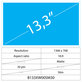 13,3 LCD Fin Mat 30 broches HD