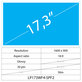 17,3 LCD Fin Brillant 30 broches HD+