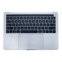Apple MacBook Pro 13" A1706 (Fin 2016 - Mi 2017) - Cadre clavier supérieur + clavier US + microphone + trackpad + haut-parleurs (Argent)