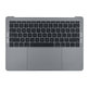 Apple MacBook Pro 13" A1708 (Fin 2016 - Mi 2017) - Cadre clavier supérieur + clavier US + microphone + trackpad + haut-parleurs (gris sidéral)