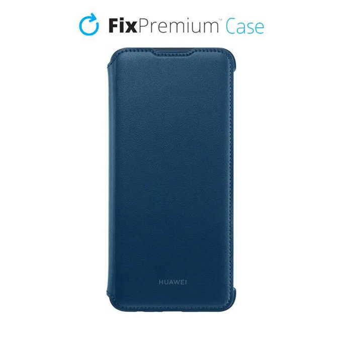Huawei - Étui portefeuille pour Huawei P Smart 2019, bleu