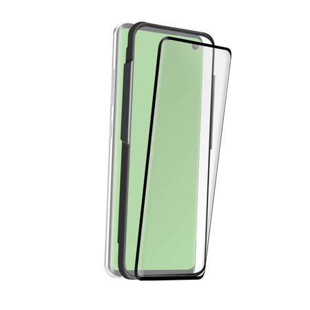 SBS - Verre Trempé 4D Full Glass pour Samsung Galaxy S10e, noir