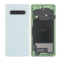 Samsung Galaxy S10 G973F - Cache batterie (Blanc) - GH82-18378F Genuine Service Pack