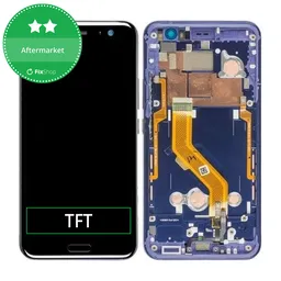 HTC U11 - Écran LCD + Écran tactile + Cadre (Bleu) TFT