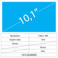 10.1 LCD Fin Brillant 40 broches HD