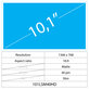 10.1 LCD Fin Mat 40 broches HD