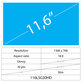 11,6 LCD Fin Brillant 30 broches HD