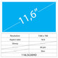 11,6 LCD Fin Brillant 40 broches HD