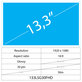 13,3 LCD Fin Brillant 30 broches FHD