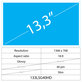 13.3 LCD Fin Brillant 40 broches HD