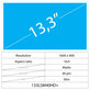13,3 LCD Fin Mat 40 broches HD+