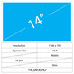 14 LCD Fin Mat 30 broches HD