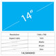 14 LCD Fin Mat 40 broches HD