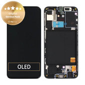 Samsung Galaxy A40 A405F - Ecran LCD + Ecran Tactile + Cadre (Black) - GH82-19672A, GH82-19674A Genuine Service Pack