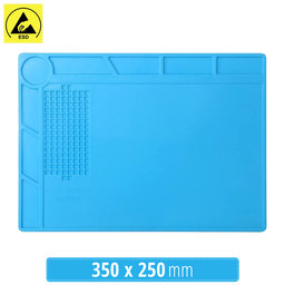 ESD Coussinet en silicone antistatique résistant à la chaleur - 35 x 25 cm