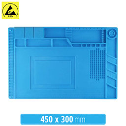 Coussinet en silicone antistatique et résistant à la chaleur ESD - 45 x 30cm