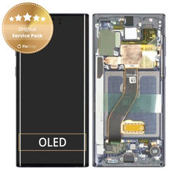 Samsung Galaxy Note 10 - Écran LCD + Écran Tactile + Cadre (Aura White) - GH82-20818B, GH82-20817B Genuine Service Pack