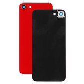 Apple iPhone 8 - Verre du boîtier arrière + objectif de l'appareil photo (Rouge)