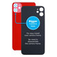 Apple iPhone 11 - Verre du boîtier arrière avec plus grand trou pour la caméra (rouge)