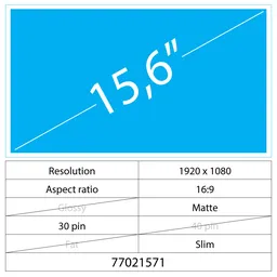 Asus VivoBook Asus VivoBook F512UA-BQ 15,6 LCD NanoEdge Mat 30 broches Full HD Sans supports